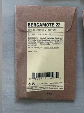 Le Labo Bergamonte 22 Sample NIP
